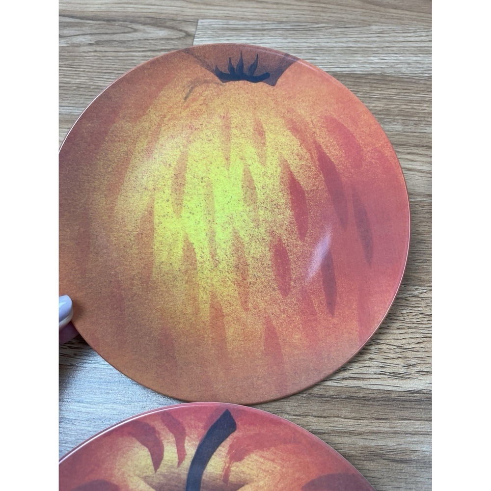 Set of 8 John Derian Melamine Apple Bowls and Plates - Picture 3 of 15